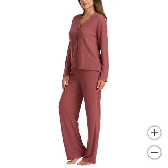 Splendid Waffle Knit Lounge Set XS | Soft 2-Piece Matching Set Feminine Cozy - Picture 9 of 12